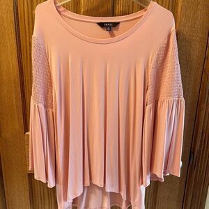 Womens New  Large Pink LS Top